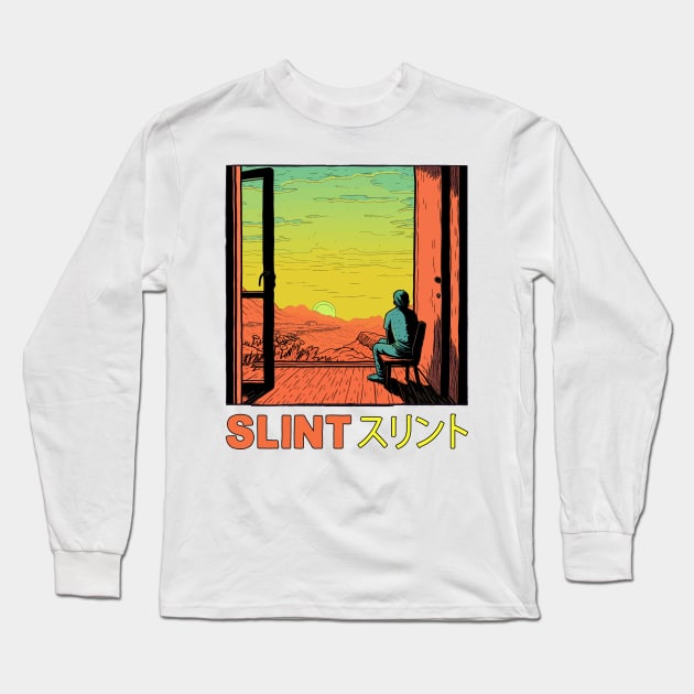 Slint ---=======--- 90s Aesthetic Long Sleeve T-Shirt by unknown_pleasures